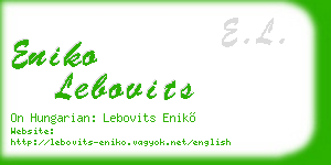 eniko lebovits business card
